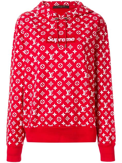 supreme louis vuitton hoodie blue|louis vuitton supreme monogram.